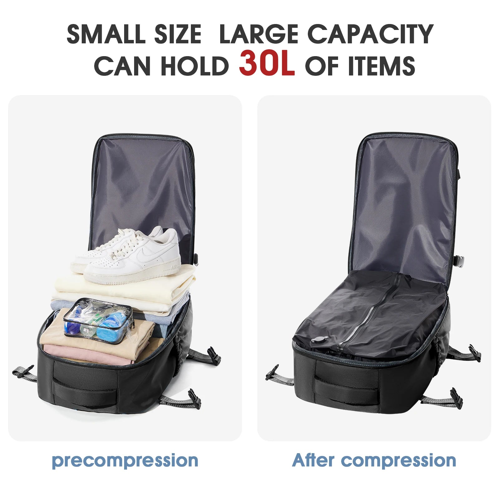NexoraLiving™ Vacuum Backpack Travel Bag