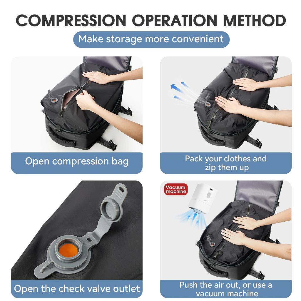 NexoraLiving™ Vacuum Backpack Travel Bag
