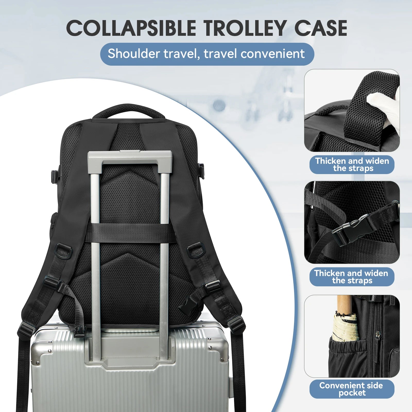 NexoraLiving™ Vacuum Backpack Travel Bag