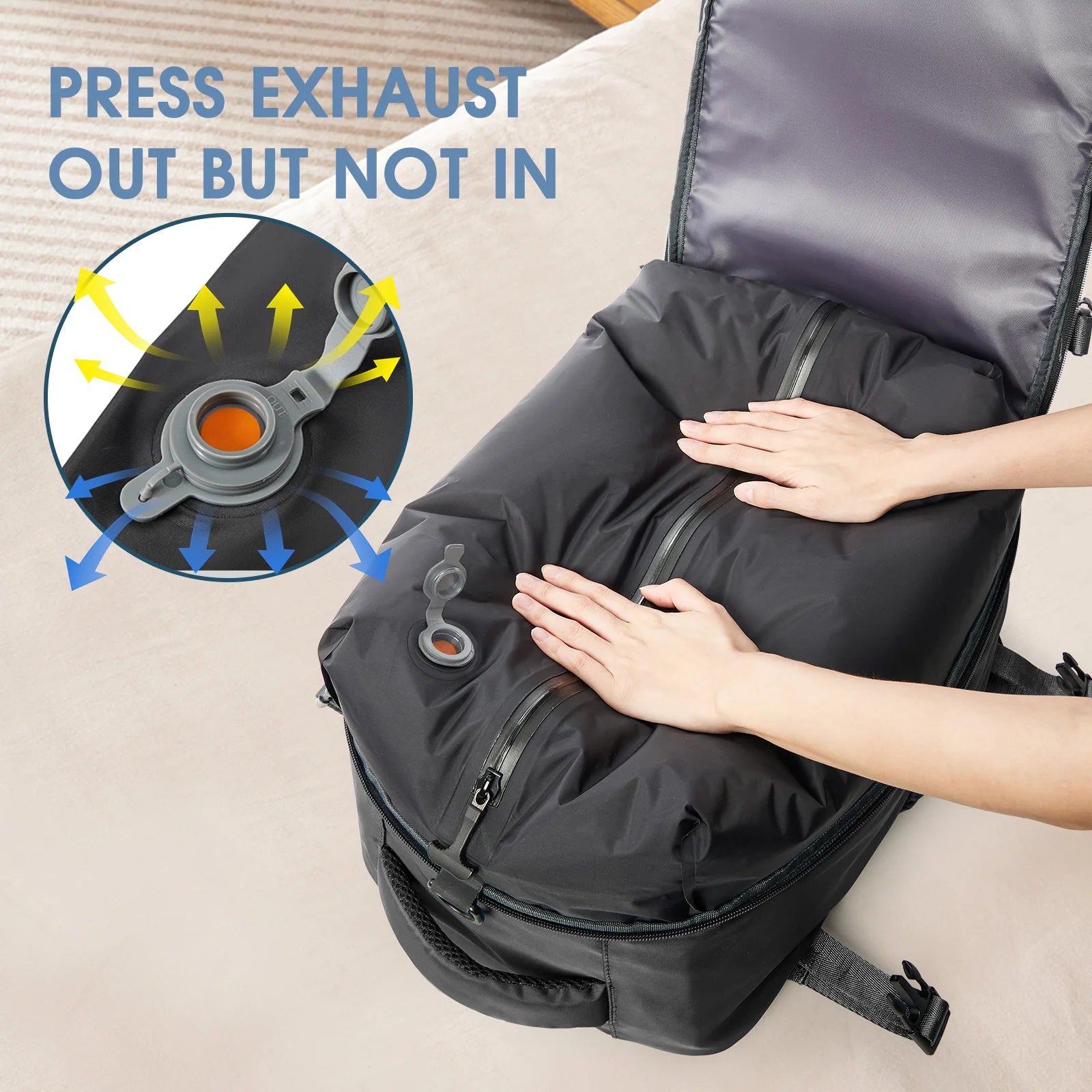 NexoraLiving™ Vacuum Backpack Travel Bag